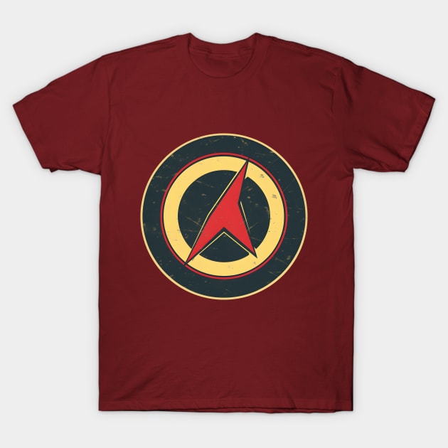 Superhero Graphic Logo - Vintage Retro Style T-Shirt by Dazed Pig